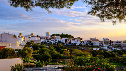 View of the village of Alaior. Menorca, Balearic Islands, Spain