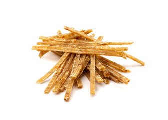 Dried Fish Isolated, Dry Salted Seafood Snack, Stockfish, Beer Snacks