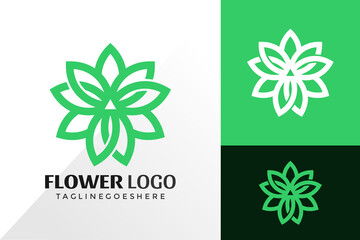 Nature Flower Logo Vector Design, Creative Logos Designs Concept for Template