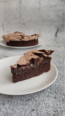 chocolate cake on a plate