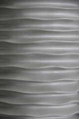 Full frame close-up view of a shaped white porcelain surface