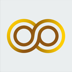 infinity circle logo illustration modern logo