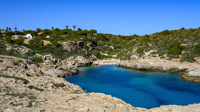 beach near Binibequer Vell, Menorca, Balearic Islands, Spain.