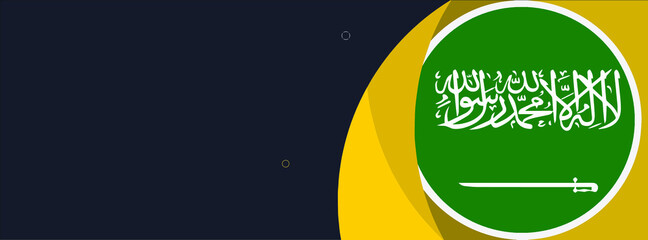 Saudi arabia web banner or social media cover