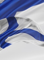 Abstract Finland Flag 3D Rendering (3D Artwork)