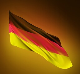 Abstract Germany Flag 3D Rendering (3D Artwork)