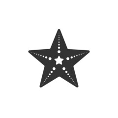 Starfish icon isolated on white background. Vector