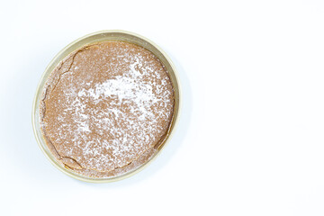 Traditional Christmas dulce de leche from the Valle del Cauca region of Colombia called Dulce de Manjar Blanco packaged in a container of plant origin fruit of the totumo tree