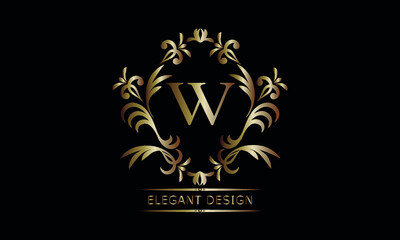 Vintage bronze logo with the letter Ц. Exquisite monogram, business sign, identity for a hotel, restaurant, jewelry.