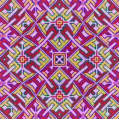 Seamless kaleidoscope or endless pattern for ceramic tile, wallpaper, linoleum, textile, web page background used