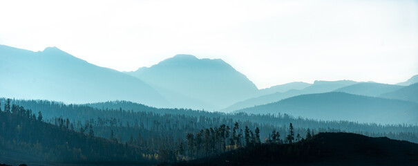 Mountain silhouettes 