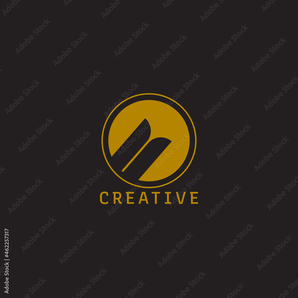 Poster luxury abstract logo template vector with modern design. beautiful and elegant with gold color