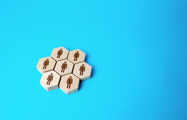 United group of people. Social organizations, commercial structure. Business management. Discipline...