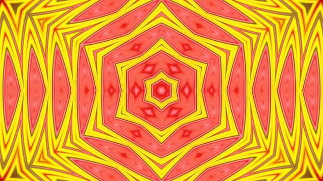 A kaleidoscopic futuristic animation in vibrant colors