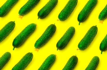 cucumbers geometric background