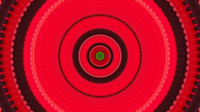 A kaleidoscopic futuristic animation in vibrant colors