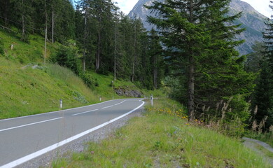 high view of the alps in austria