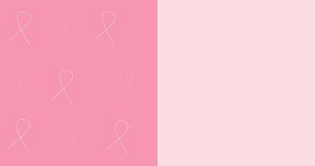 Breast Cancer Awareness month pink background