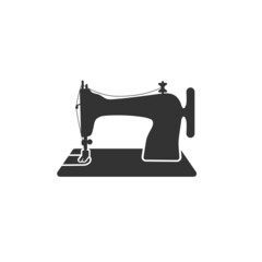 Manual sew machine icon. Simple illustration of manual sew machine icon for web design isolated on white background