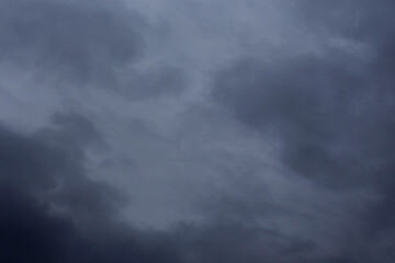dark clouds. rainy day