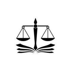 Law Book icon isolated on white background