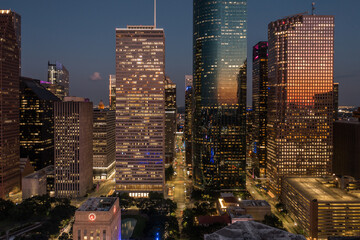 Houston Skyline at Sunset