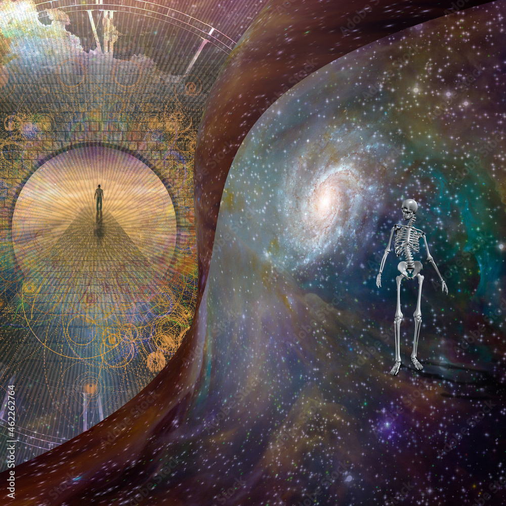 Canvas Prints skeleton in space
