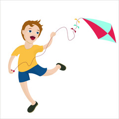 boy with kite