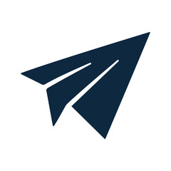 Email, paper plane icon. Simple editable vector illustration.