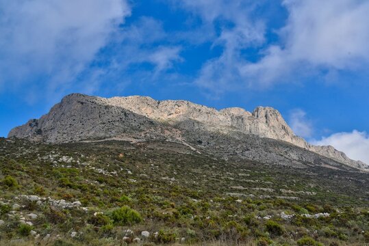 Bernia mountain range and Bernia top