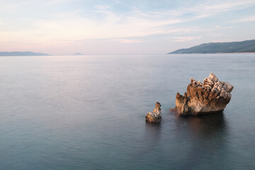 rock in adriatic sea