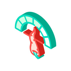 cayenne pepper spicy scale isometric icon vector. cayenne pepper spicy scale sign. isolated symbol illustration