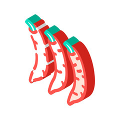 low spicy pepper food taste isometric icon vector. low spicy pepper food taste sign. isolated symbol illustration