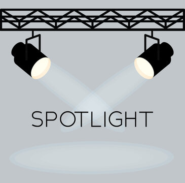 spotlight reflector illustration