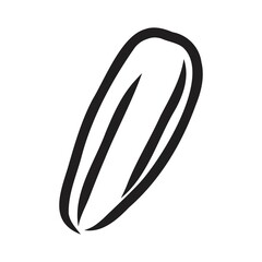 Hand drawn vector illustration of sunflower seeds. Elements for design of posters, cards, textiles, recipes, cafe menu.