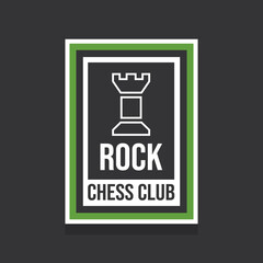 chess club logo vector image