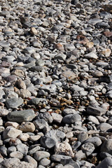 mineral stones on the river 