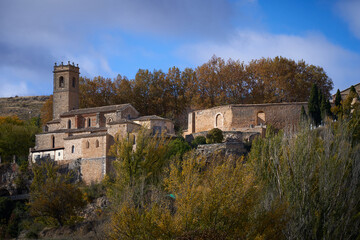 Fototapeta na wymiar Panoramic of the medieval town of Brihuega