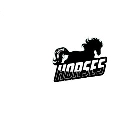 Obraz premium business horse retro vintage logo design vector