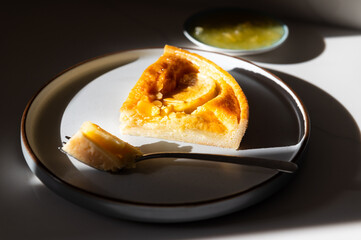 Slice of autumn Apple pie