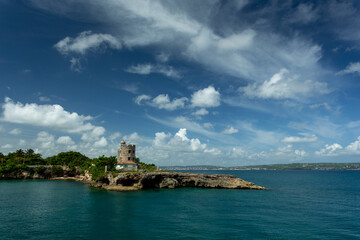 The tower on the rocks.