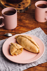 Two Cabbage Pies on Plate