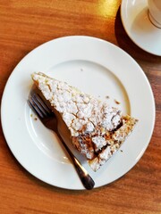 Handmade apple pie dessert on the table