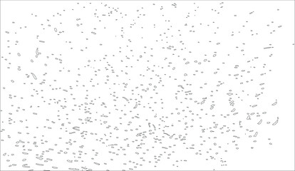 Abstract vector noise. Small particles of debris and dust. Distressed uneven background. Grunge texture overlay with fine grains isolated on white background. Vector illustration. EPS10.