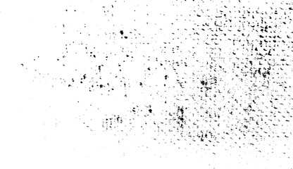 Abstract vector noise. Small particles of debris and dust. Distressed uneven background. Grunge texture overlay with fine grains isolated on white background. Vector illustration. EPS10.