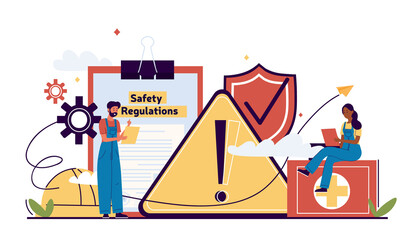 Occupational safety and health administration concept