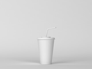 Cup with straw