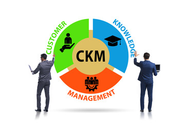 Customer knowledge management business concept
