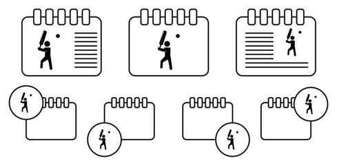 Cricket player icon. Silhouette of an athlete icon. Sportsman element icon. Premium quality graphic design. Signs, outline symbols collection icon for websites, web design on white background