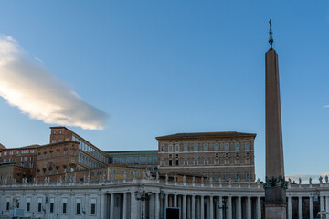 Fototapeta na wymiar Vatican Apostolic Palace (Palazzo Apostolico). The building with Papal Apartments in Vatican City.